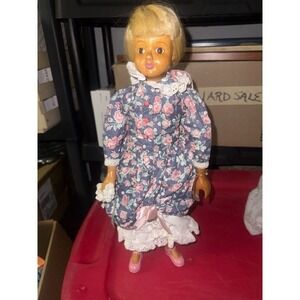 Robert Raikes Original Applause Doll Floral Dress Blonde‎ Hair Stand